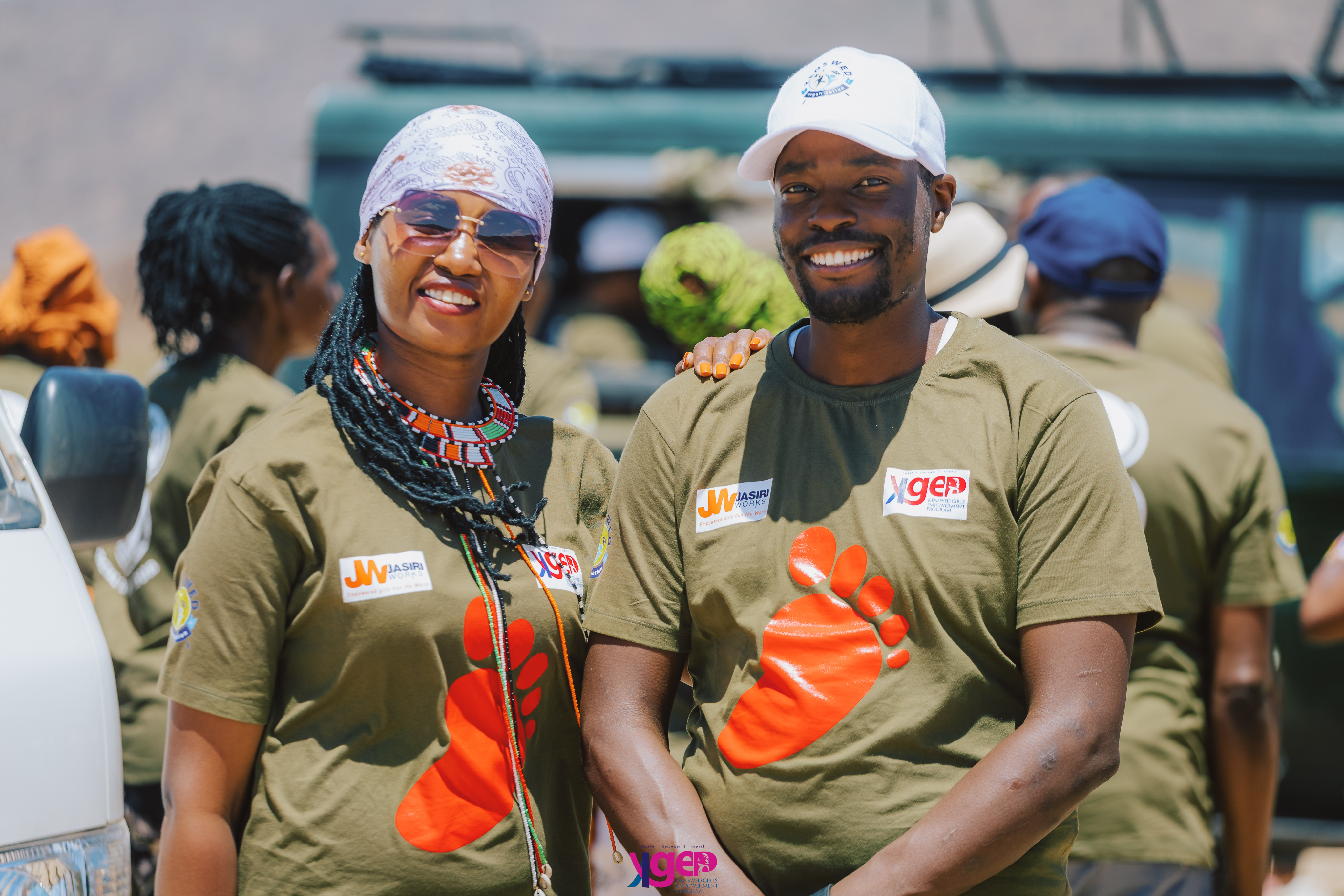 Ann Naserian and Bill Mogaka