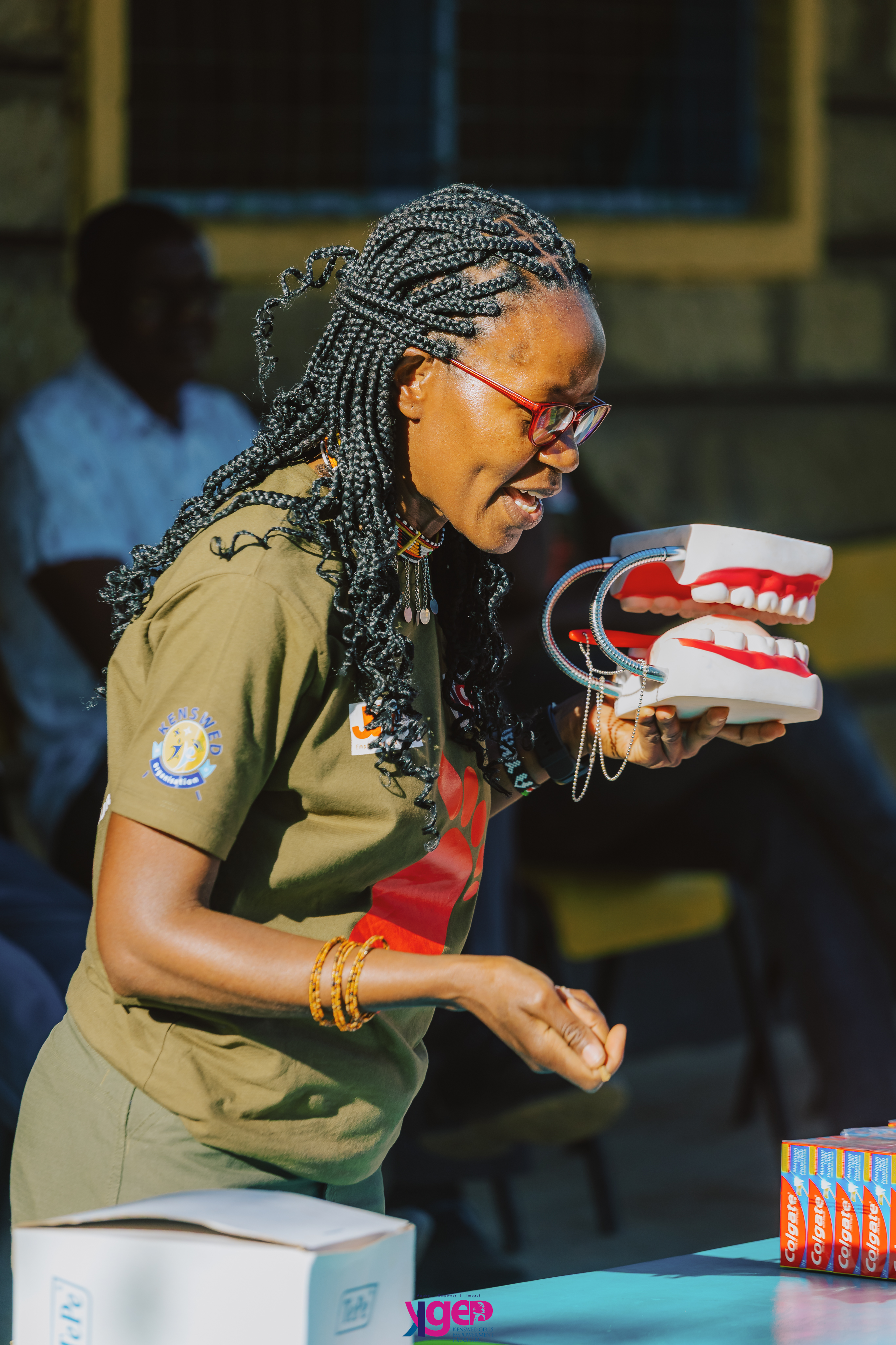 Oral hygiene session