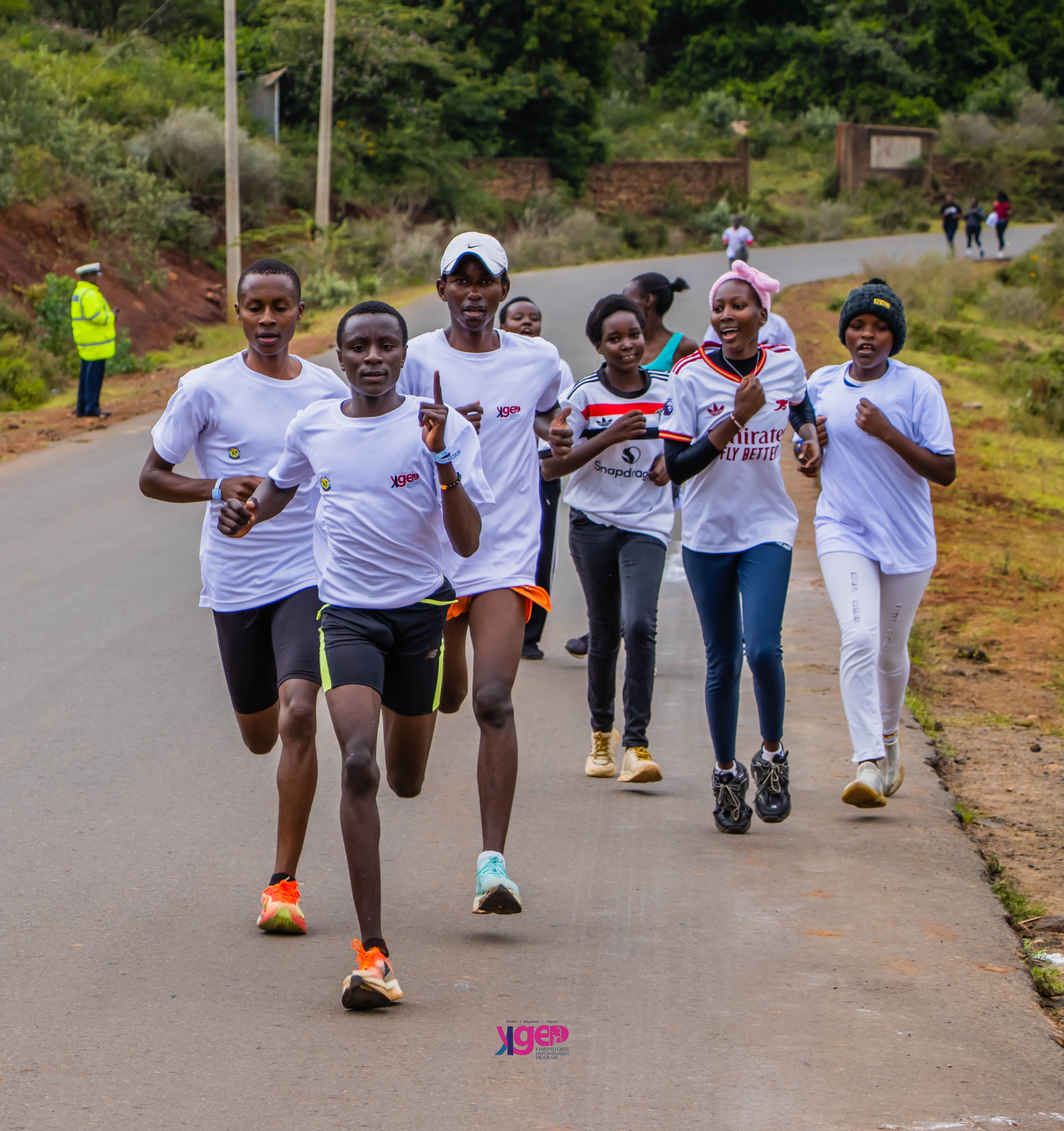 Runners at KGEP event
