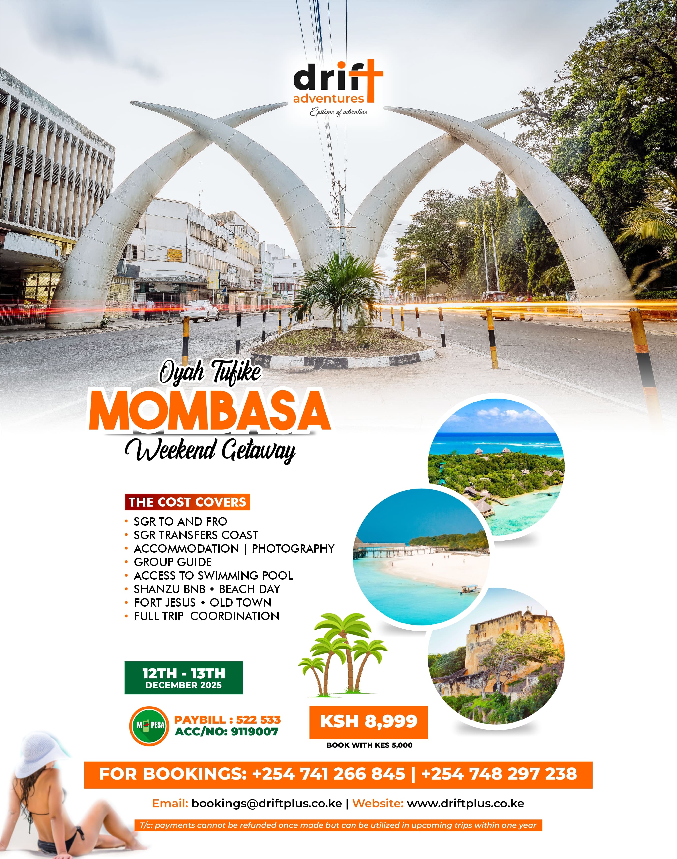 Mombasa Weekend Getaway - Exciting Coastal Adventure
