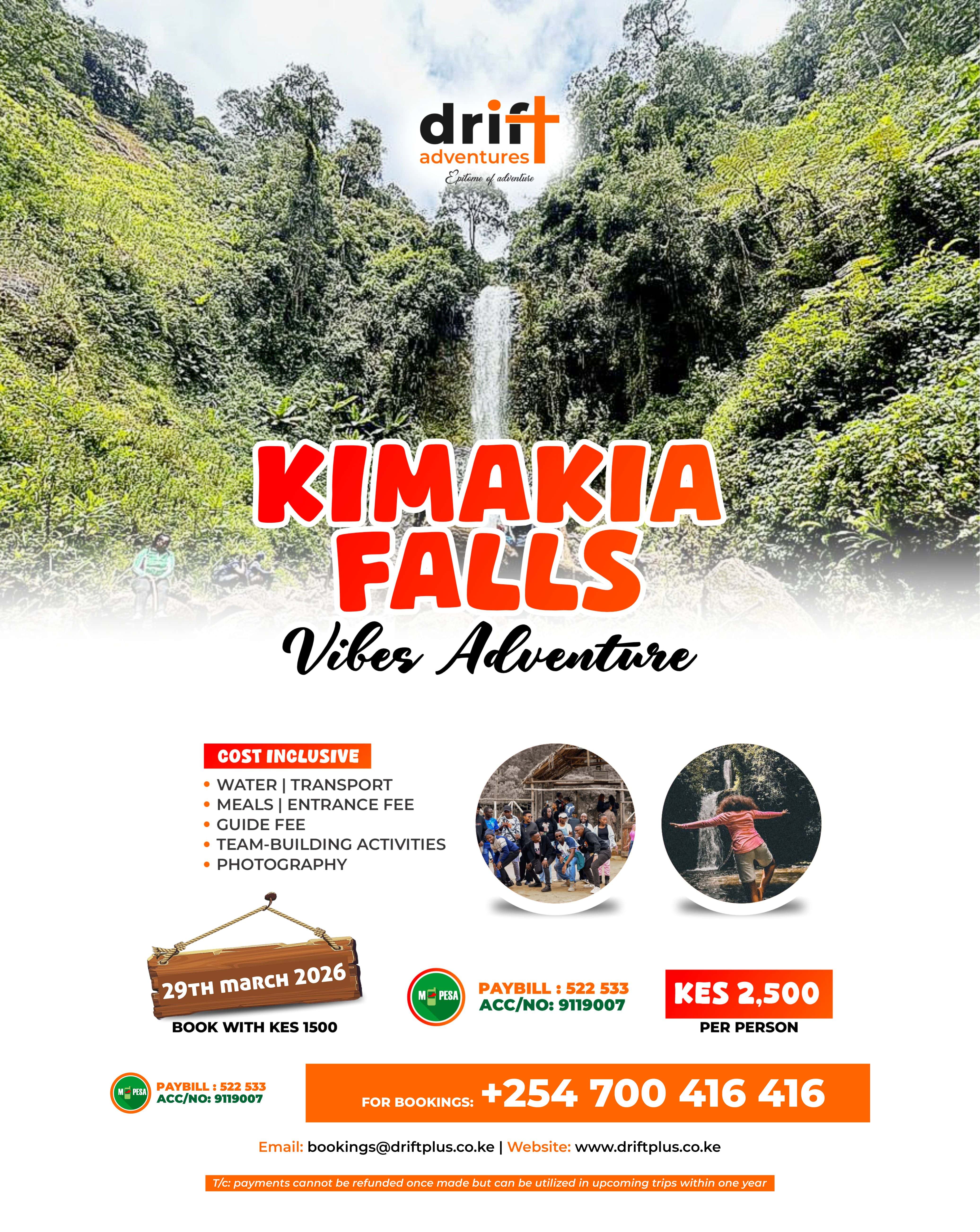 Kimakia Falls Adventure | Waterfalls, Hiking & Team Building