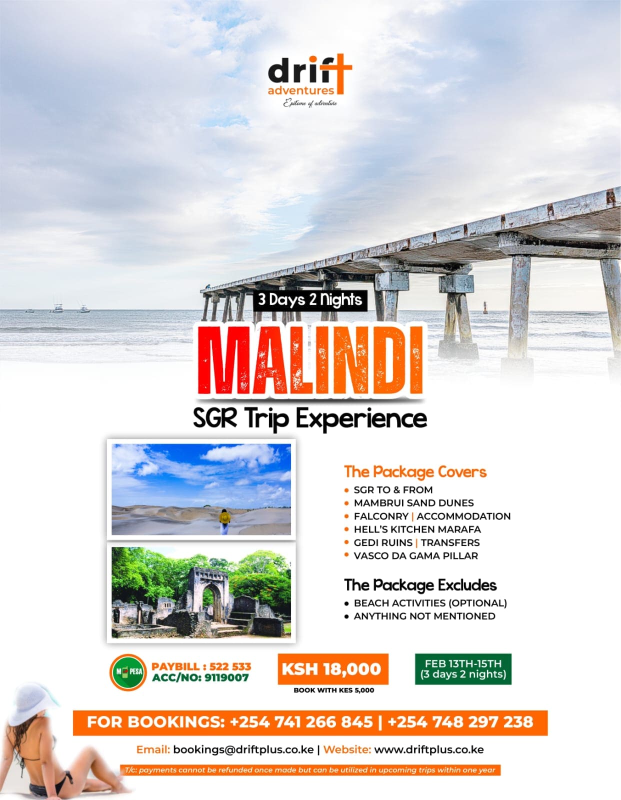Malindi SGR Adventure | Sand Dunes, Culture & Coastal Experience