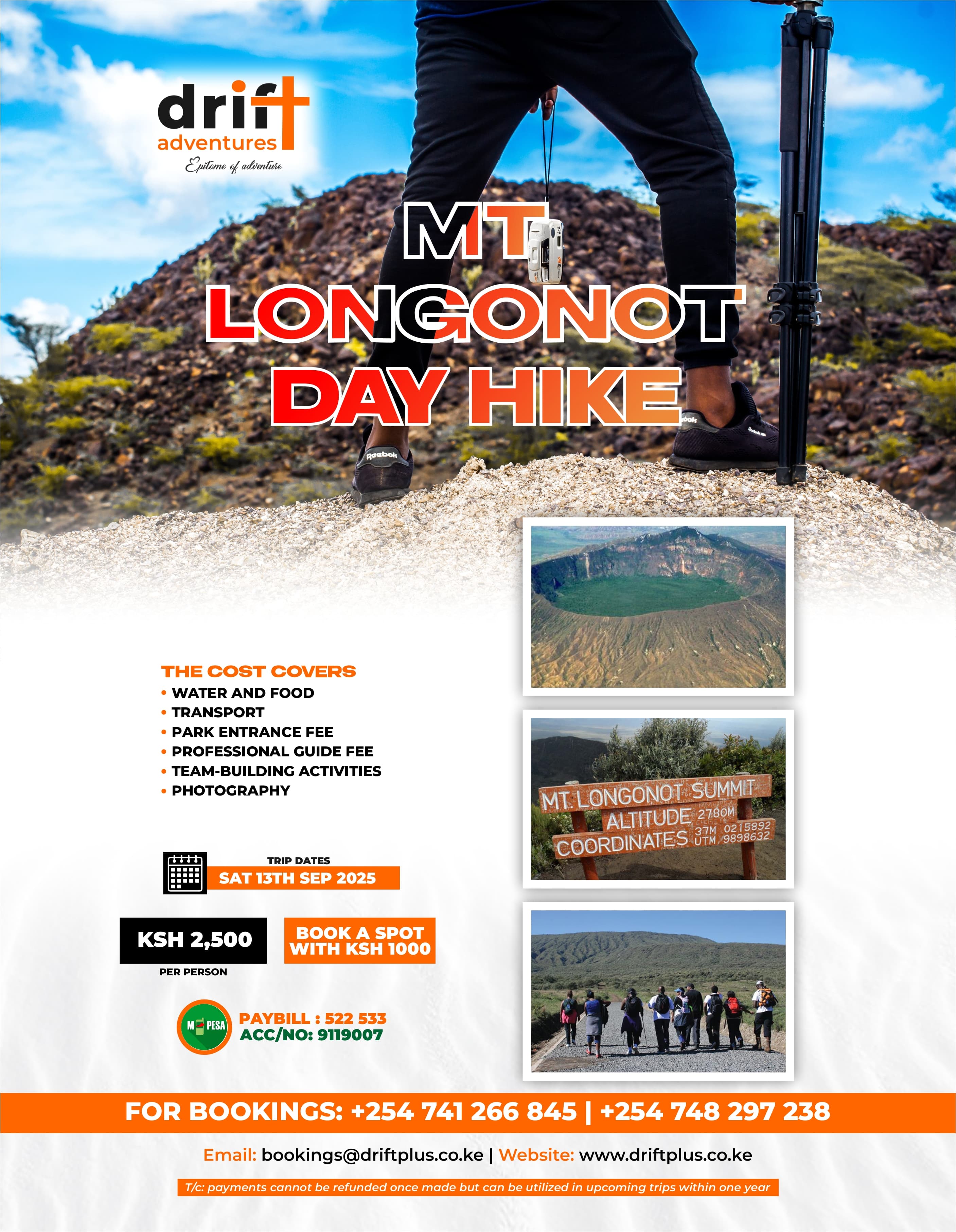 Mt. Longonot Hike Package 2025 | Crater Summit Challenge Near Nairobi